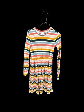 Hanna Andersson Ribbed Striped Tee - Coral, Mustard, Teal, Navy, Cream